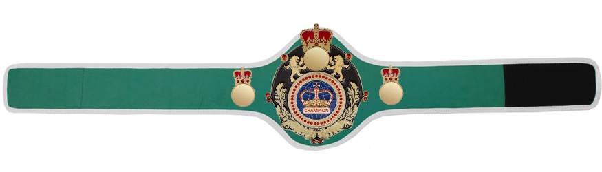 QUEENSBURY PRO LEATHER BLUE CHAMPION CROWN CHAMPIONSHIP BELT QUEEN/B/G/BLUGEM - AVAILABLE IN 10+ COLOURS